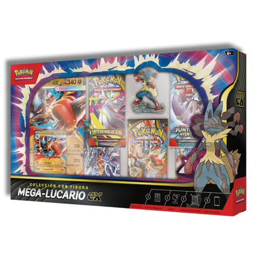 Caja Colección con Figura Mega Lucario EX